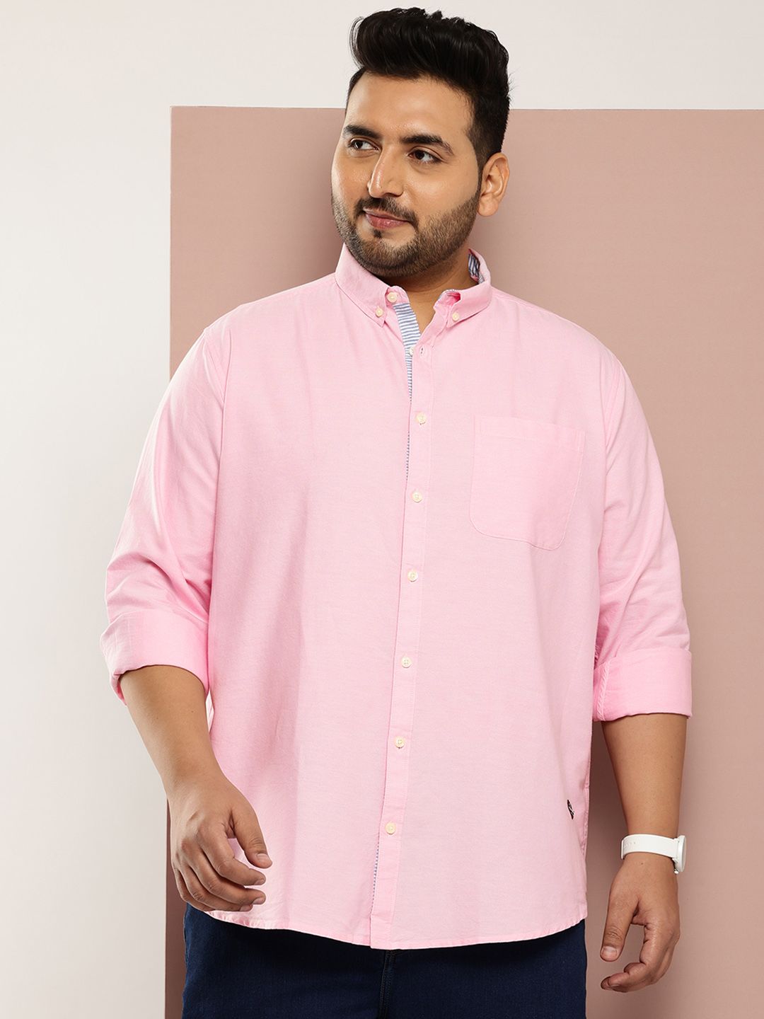 Thomas Scott Men Plus Size Premium Pure Cotton Casual Shirt-picture-25