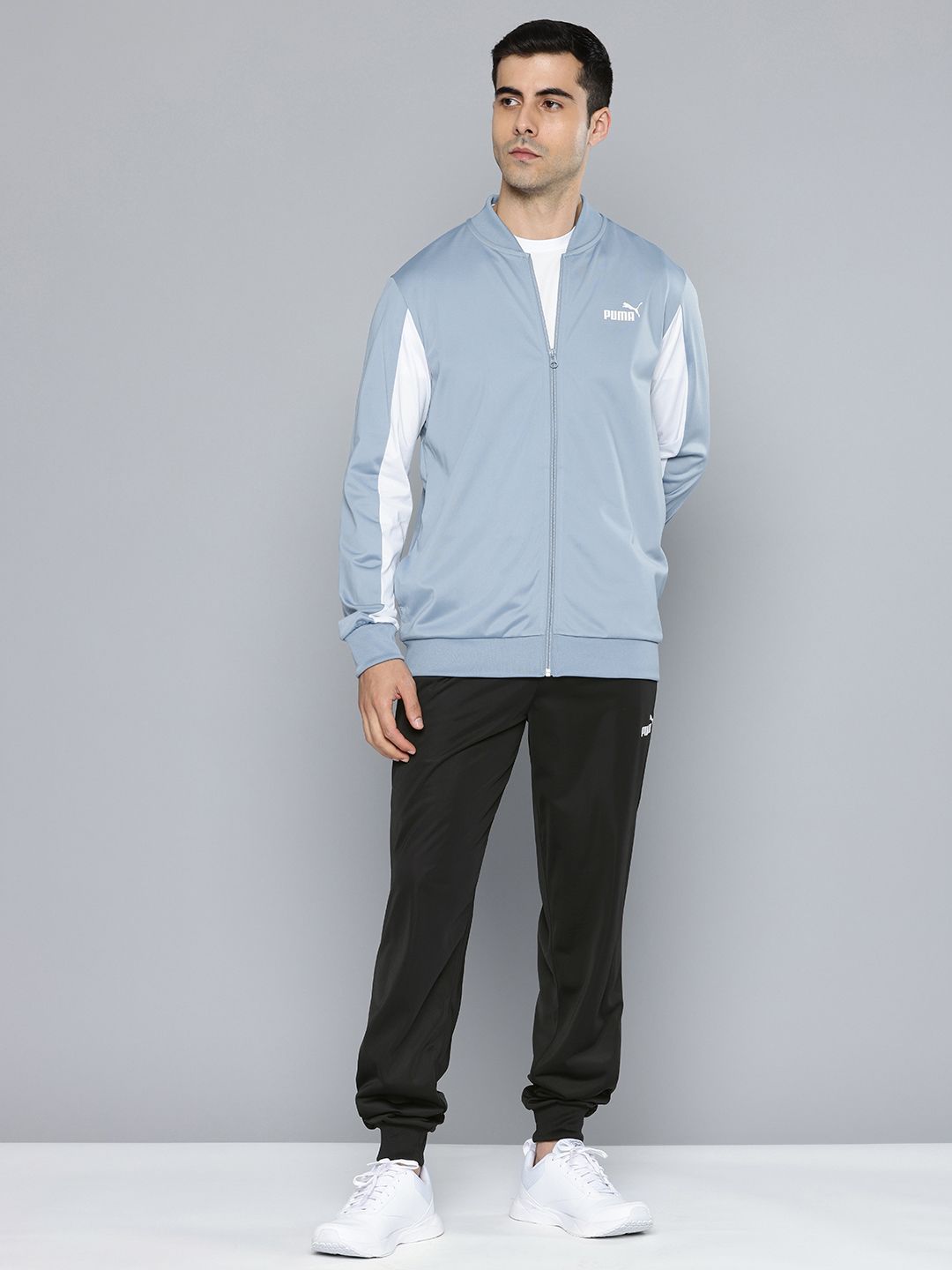 Puma Colorblocked Mock Collar Baseball-Inspired Tracksuit-picture-41