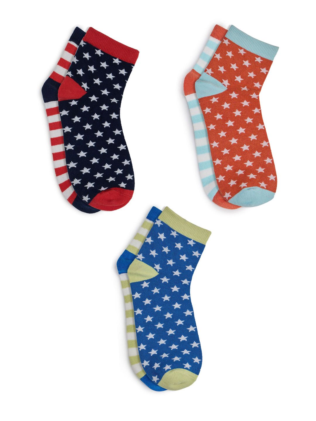 U.S. Polo Assn. Kids Pack Of 3 Patterned Above Ankle-Length Socks-picture-29