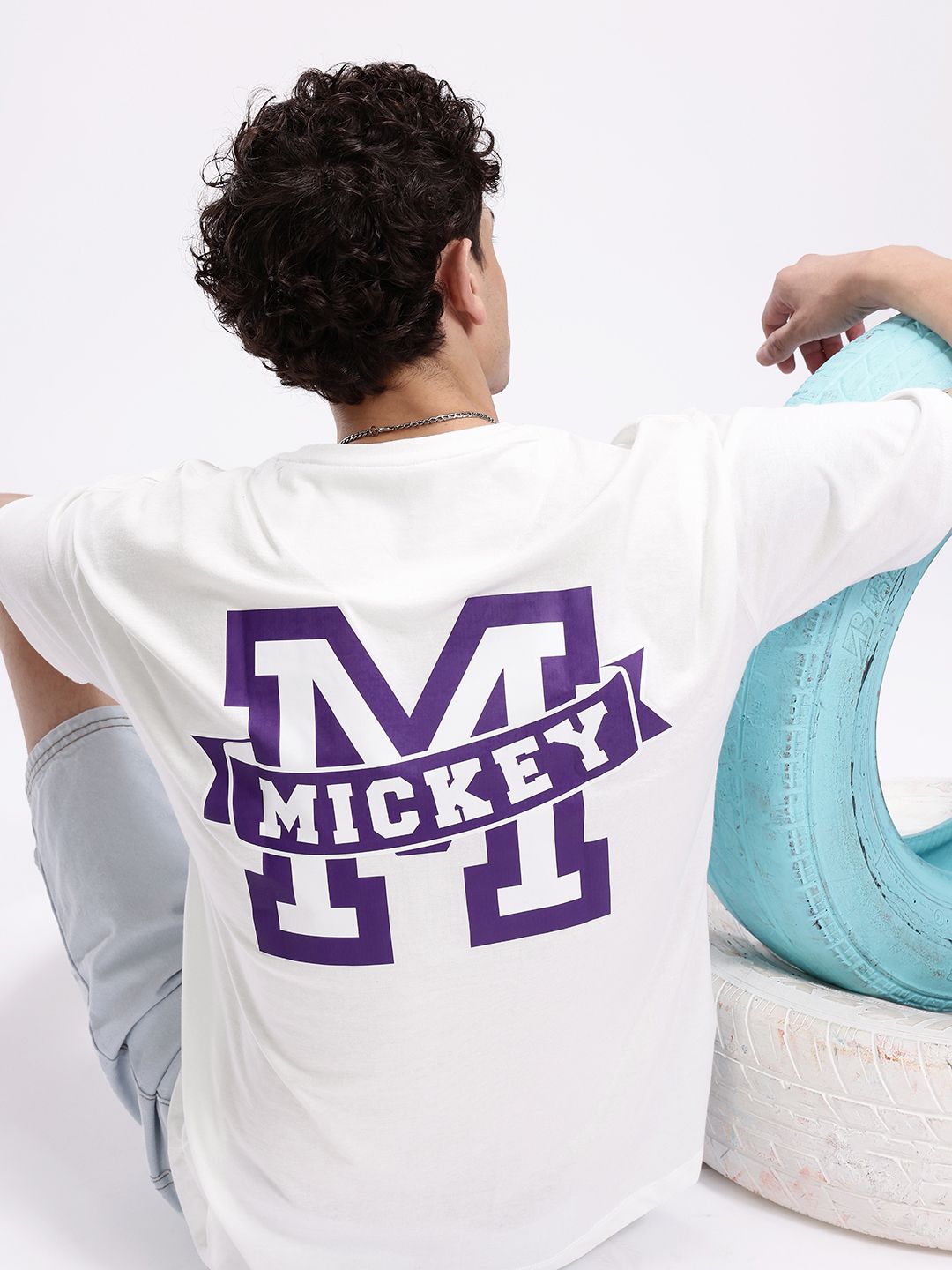 Kook N Keech Disney Oversized Fit Mickey Mouse Printed Pure Cotton T-shirt-picture-35