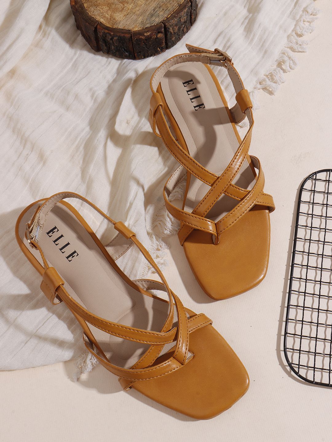 ELLE Women Open Toe Flats-picture-23