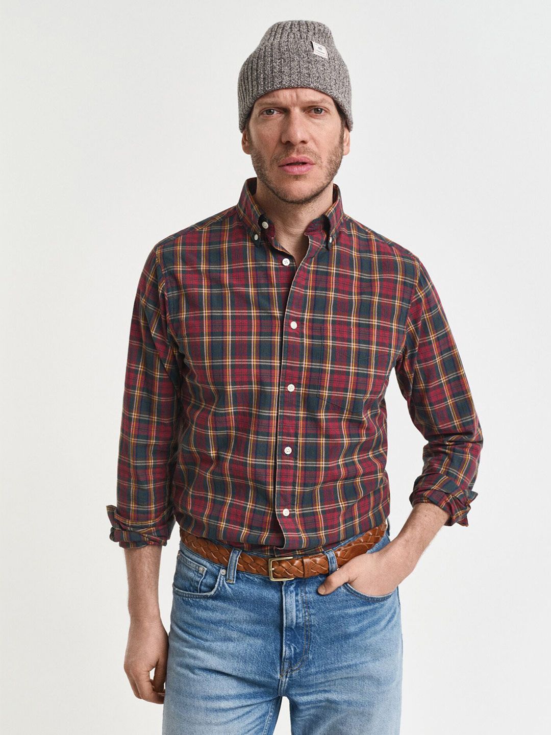 GANT Checked Button Down Organic Cotton Casual Shirt-picture-20