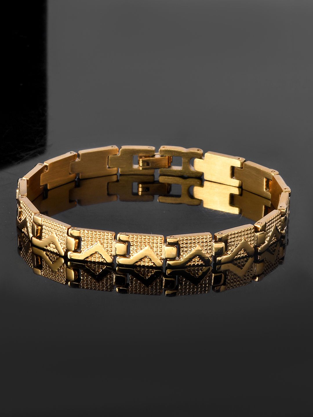 Voylla Signature Gold Rush Mens Bracelet-picture-13