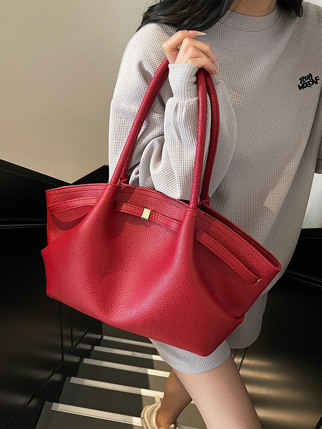 Buy Outzidr Women Bucket Curveline Shoulder Bag - Handbags ...