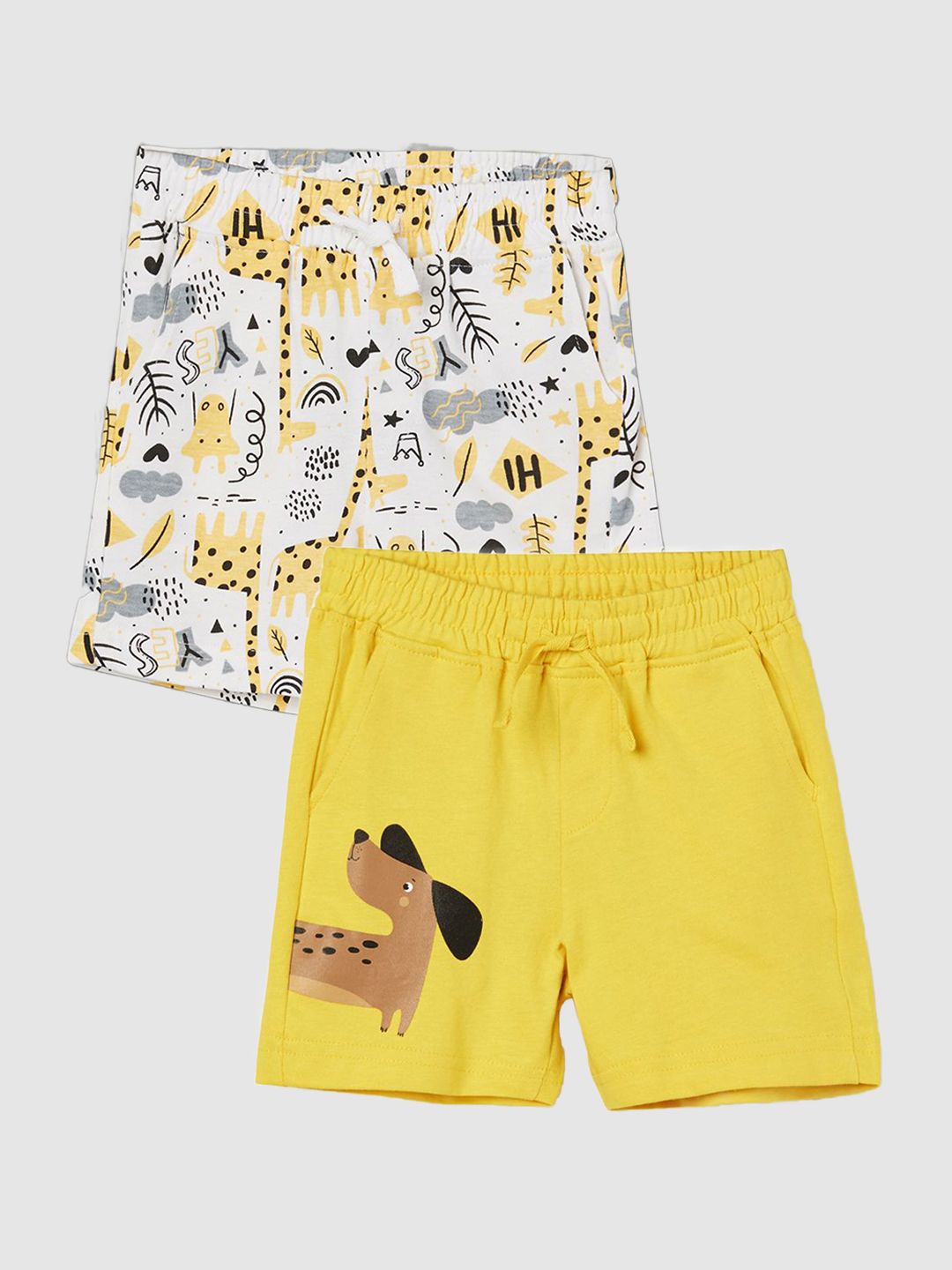 Juniors by Lifestyle Boys Pack of 2 Printed Shorts-picture-32