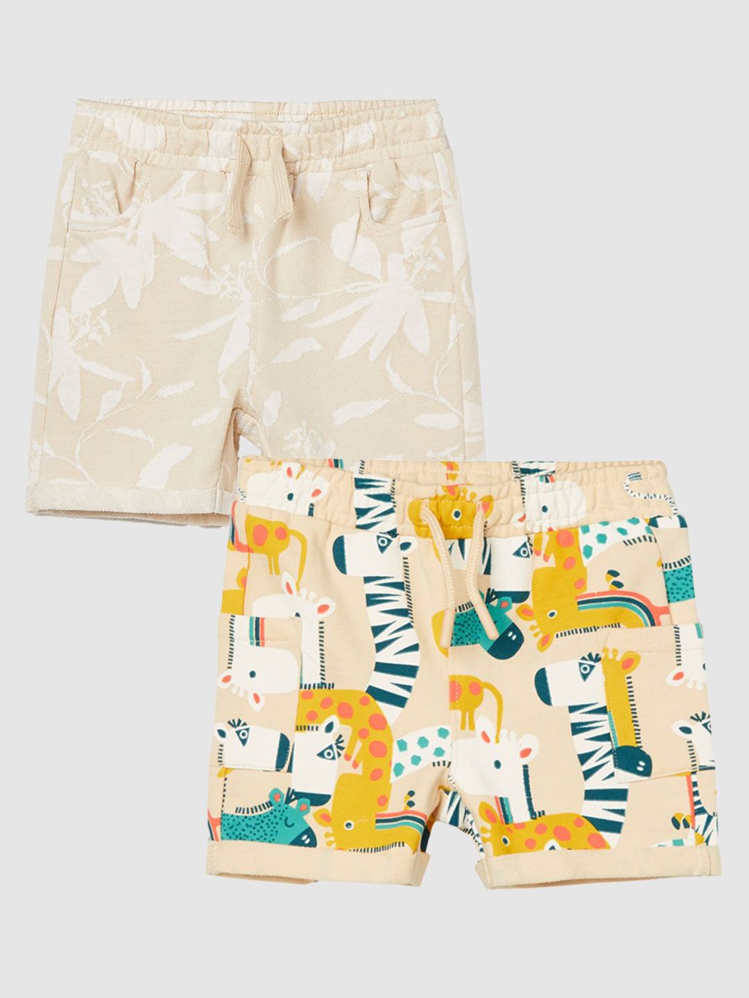 Juniors by Lifestyle Boys Pack of 2 Printed Mid-Rise Shorts-picture-40