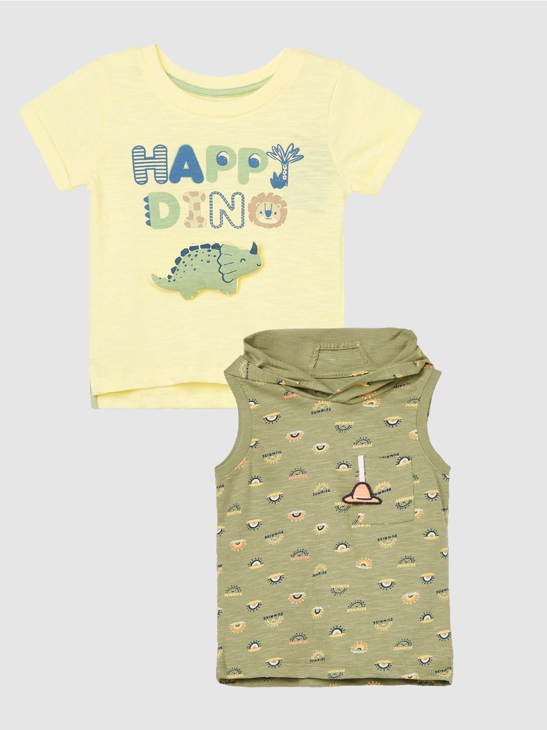 Juniors by Lifestyle Boys Pack of 2 Printed T-shirts-picture-22