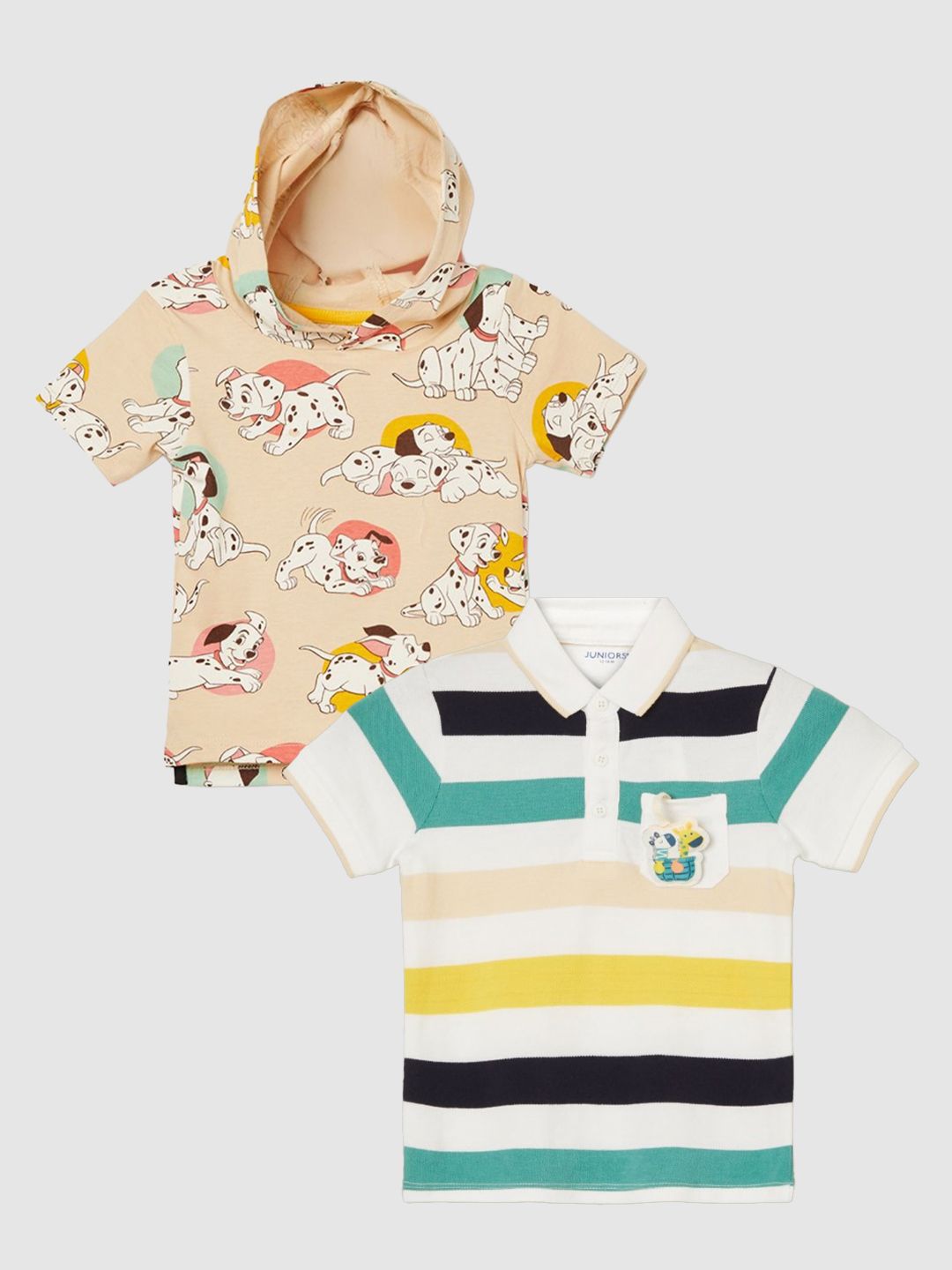 Juniors by Lifestyle Boys Pack of 2 Printed T-shirts-picture-19