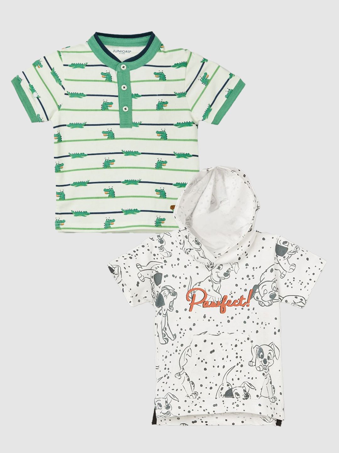 Juniors by Lifestyle Boys Pack of 2 Printed T-shirts-picture-15