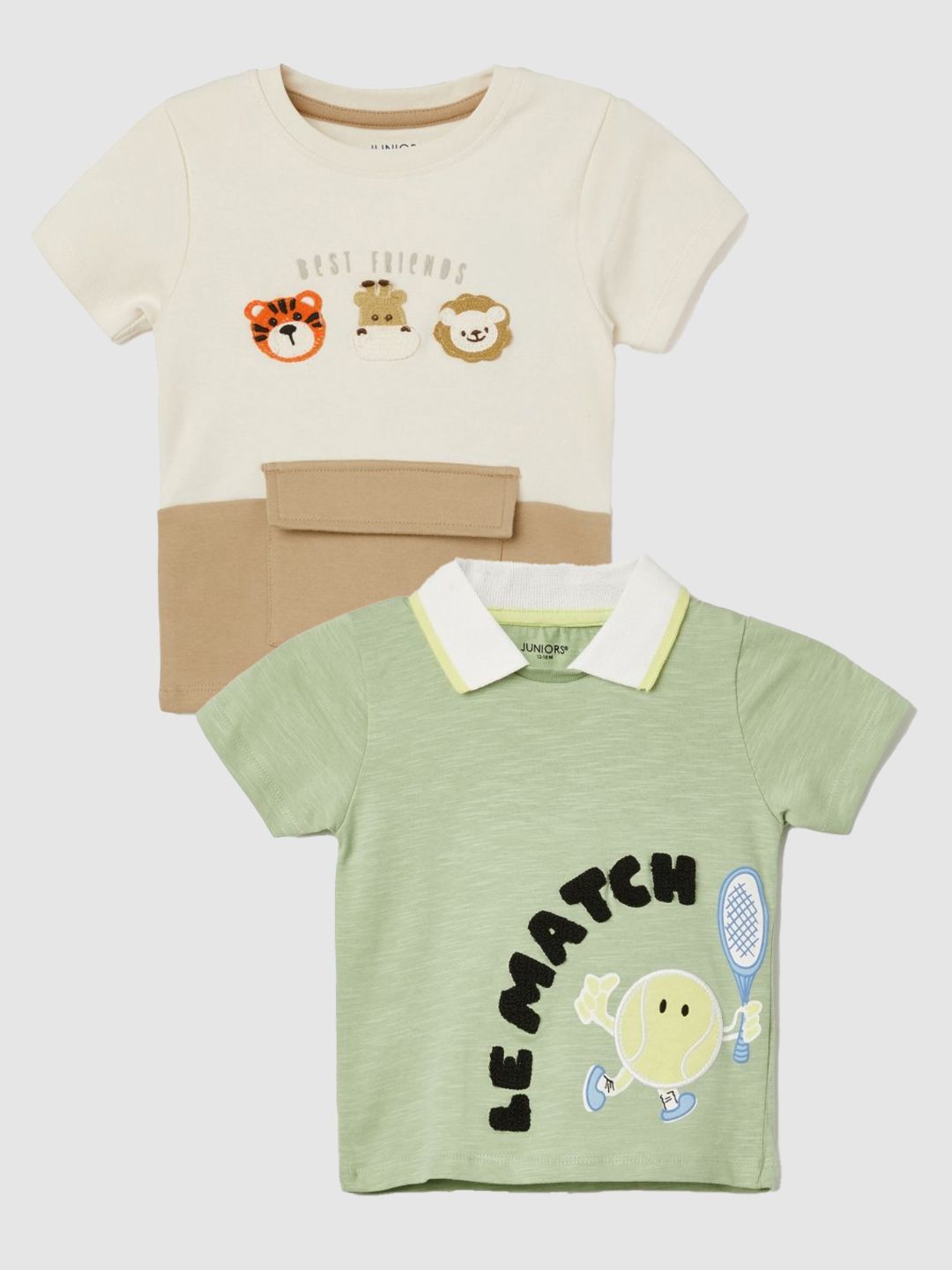 Juniors by Lifestyle Boys Pack of 2 Graphic Printed T-shirts-picture-23