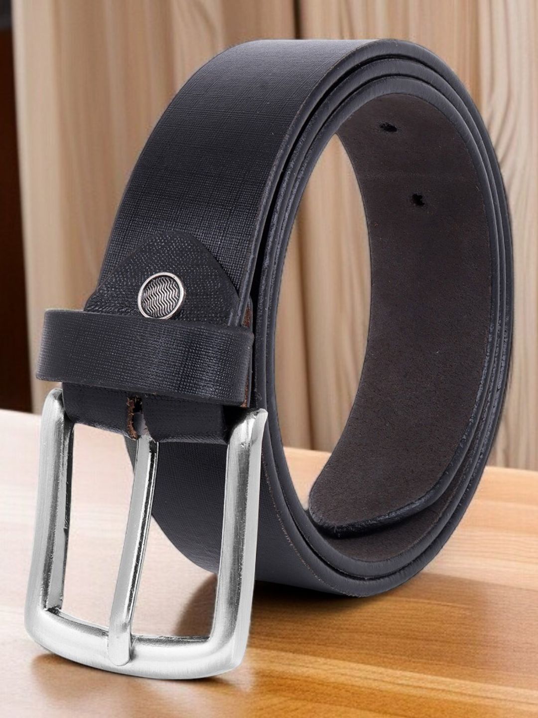 The Roadster Lifestyle Co. Men Textured Leather Formal Belts-picture-10