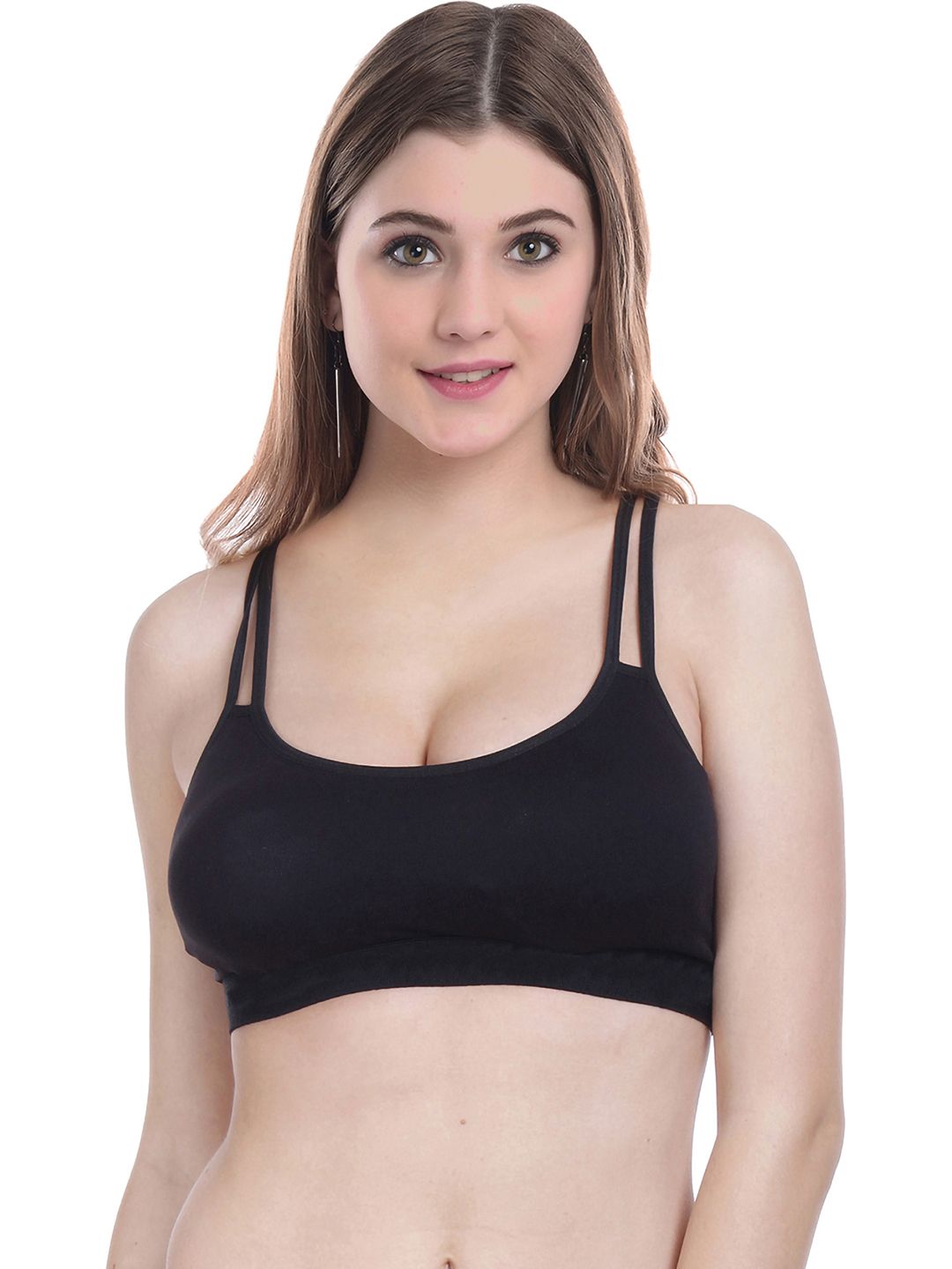 Samvar Black Cotton Non-Wired Non Padded Minimizer Bra-picture-22