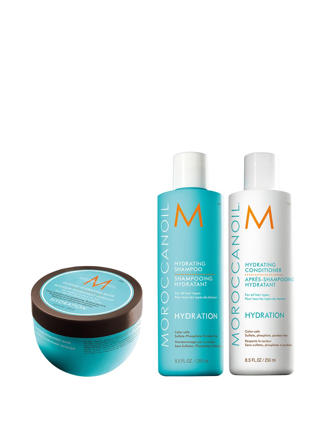 MOROCCANOIL Hydrating Hair Care Trio 250 ml each - Shampoo + Conditioner + Hair Mask-image-10