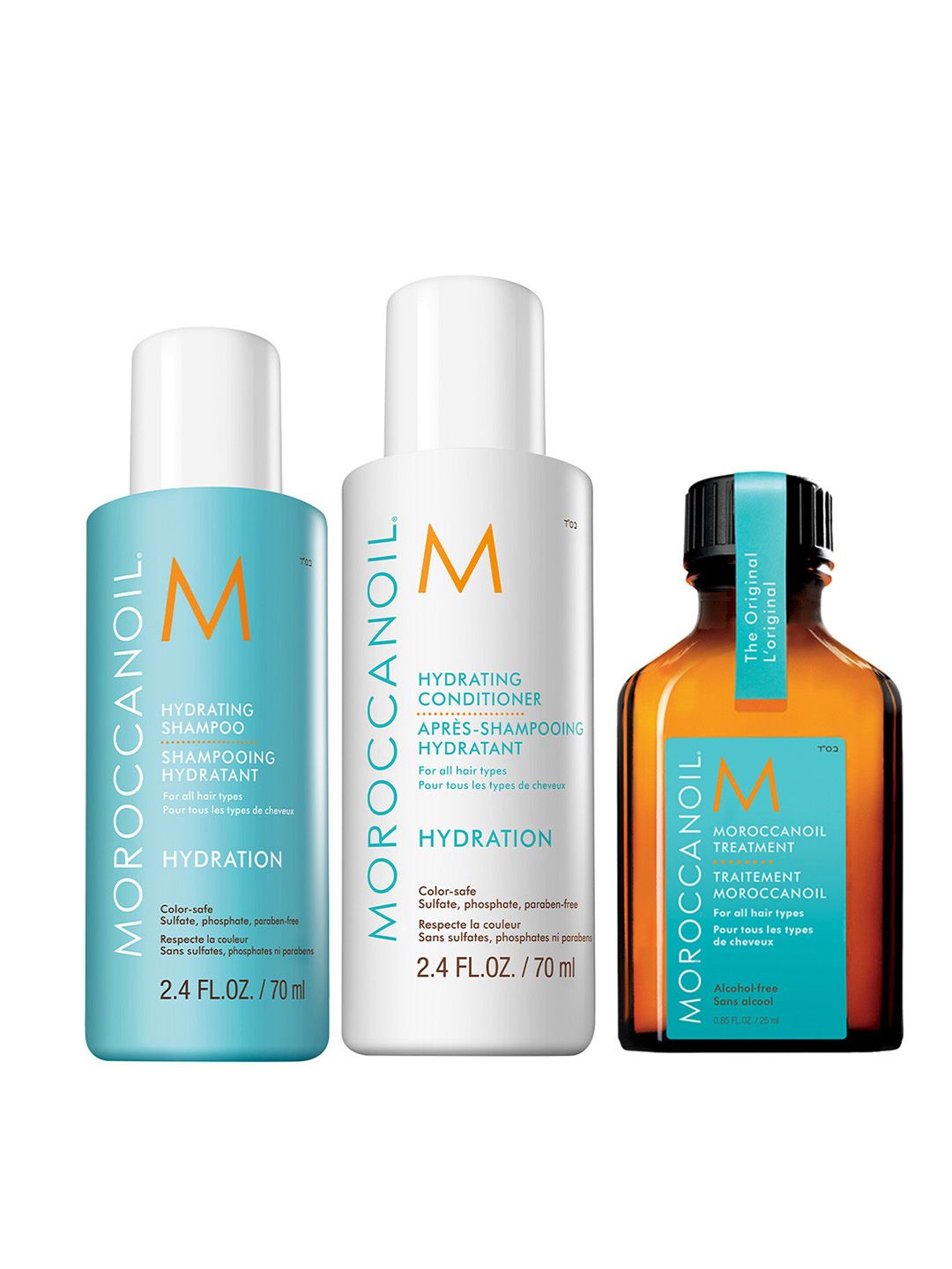MOROCCANOIL Hydrating Hair Care Trio - Conditioner 70ml + Hair Oil 25ml + Shampoo 70ml-image-43