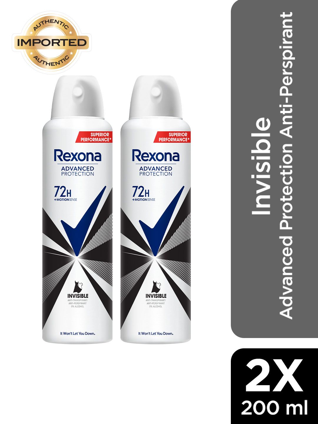 Rexona Women 2-Pcs Invisible Advanced Protection Anti-Perspirant Deodorant - 200 ml each-picture-57