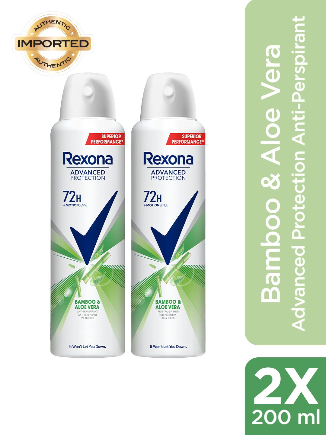 REXONA Women Set of 2 Bamboo & Aloe Vera Anti-Perspirant Deodorant - 200 ml each-picture-28