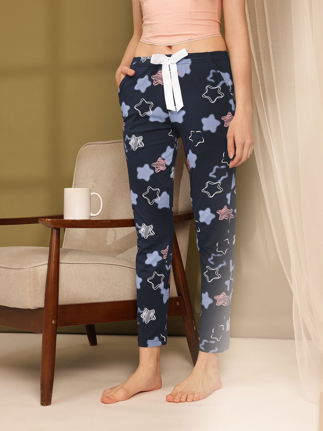 etc x fwd ETC Women Printed Pure Cotton Lounge Pants-picture-24