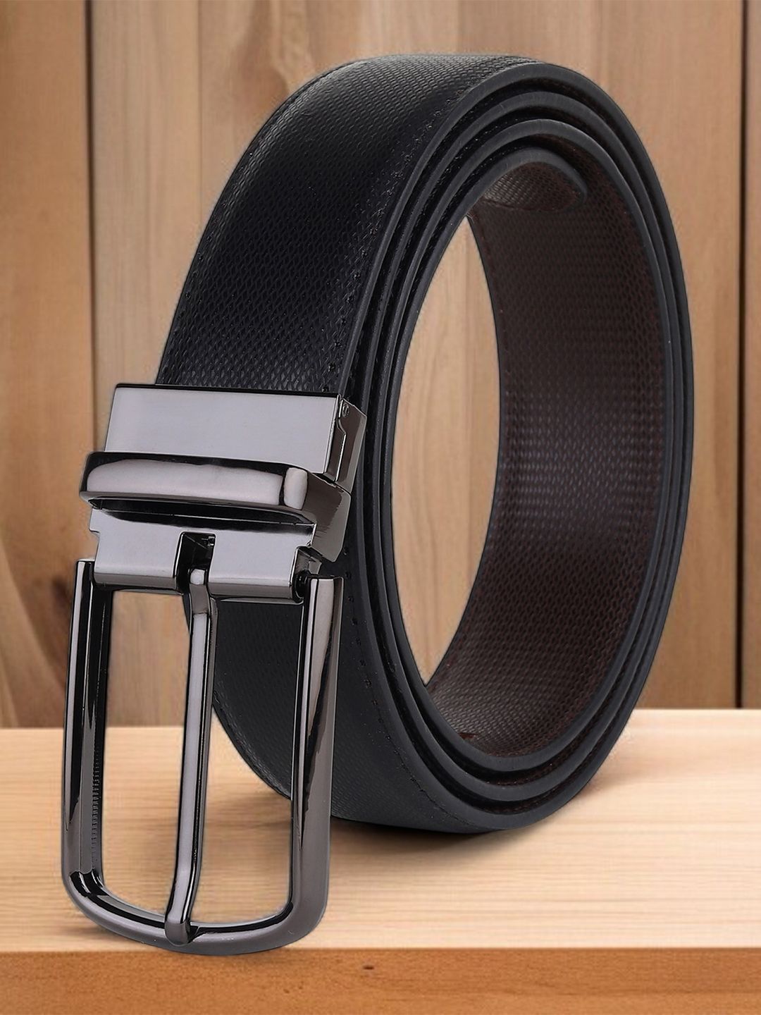 Killer Men Textured Reversible Formal Pull and Twist Belt-picture-10
