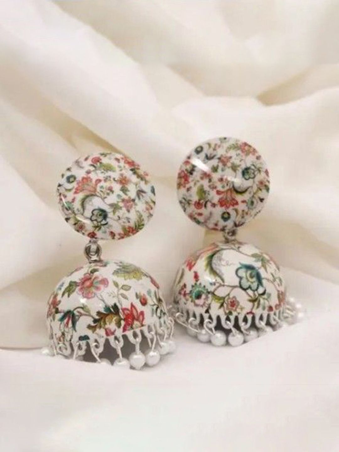 Samridhi DC Artificial Beaded Oxidised Dome Shaped Jhumkas-picture-24