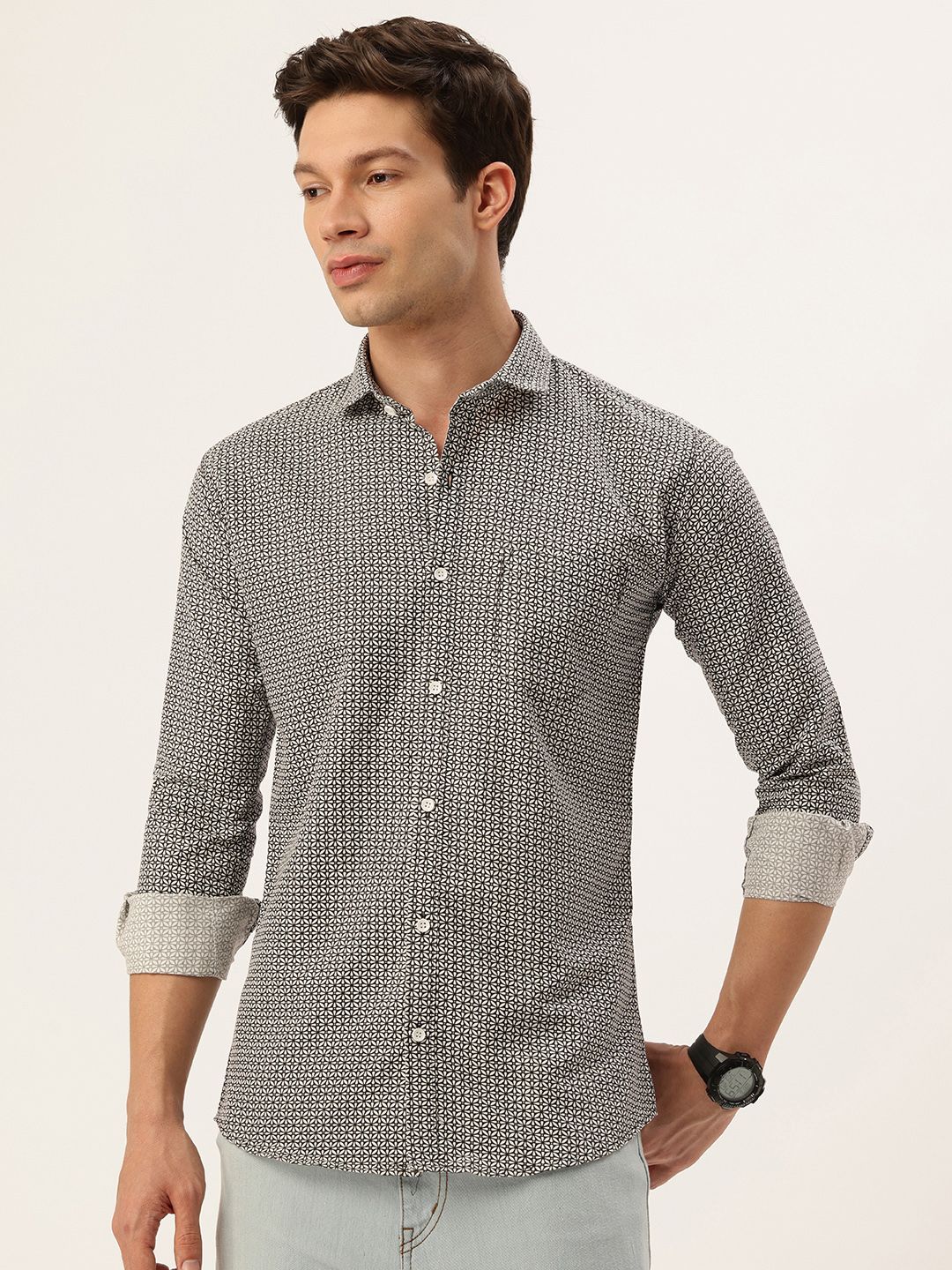 FIFTY TWO Floral Printed Casual Shirt-picture-7