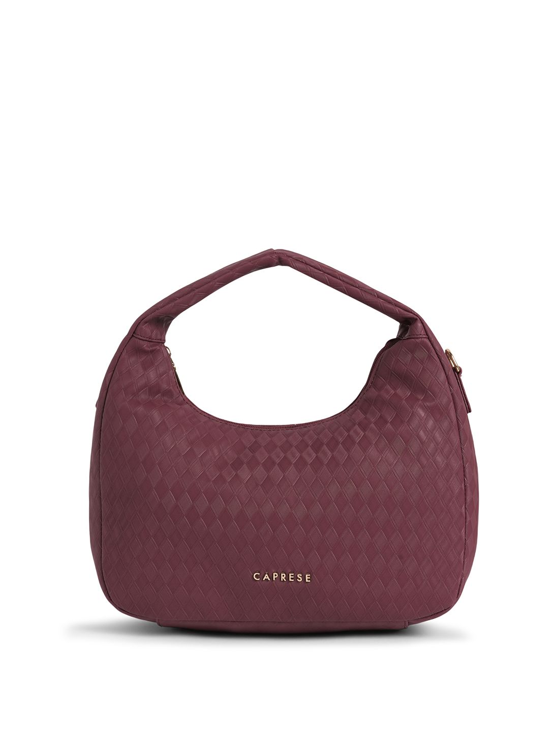 Caprese Textured Structured Hobo Bag-image-3