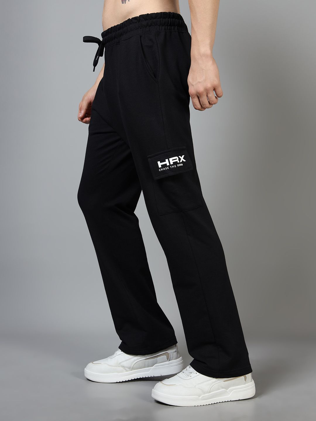 HRX by Hrithik Roshan Men Lifestyle Relaxed Fit Cargo Track Pants-image-1