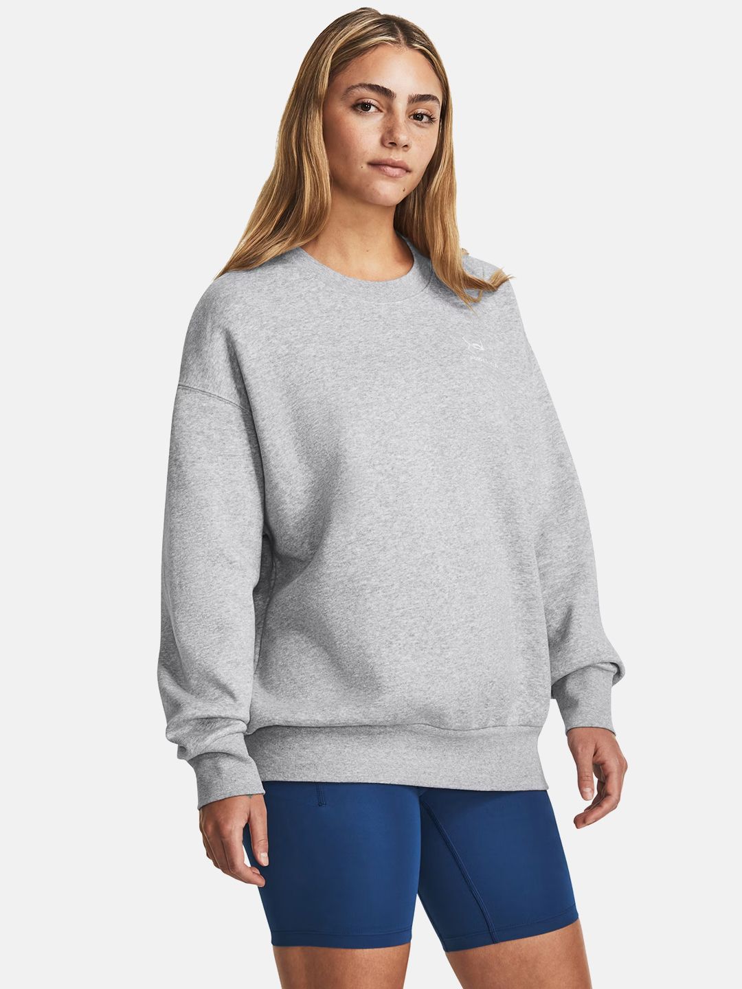 UNDER ARMOUR Icon Fleece OS Oversized Pullover Sweatshirt-picture-46