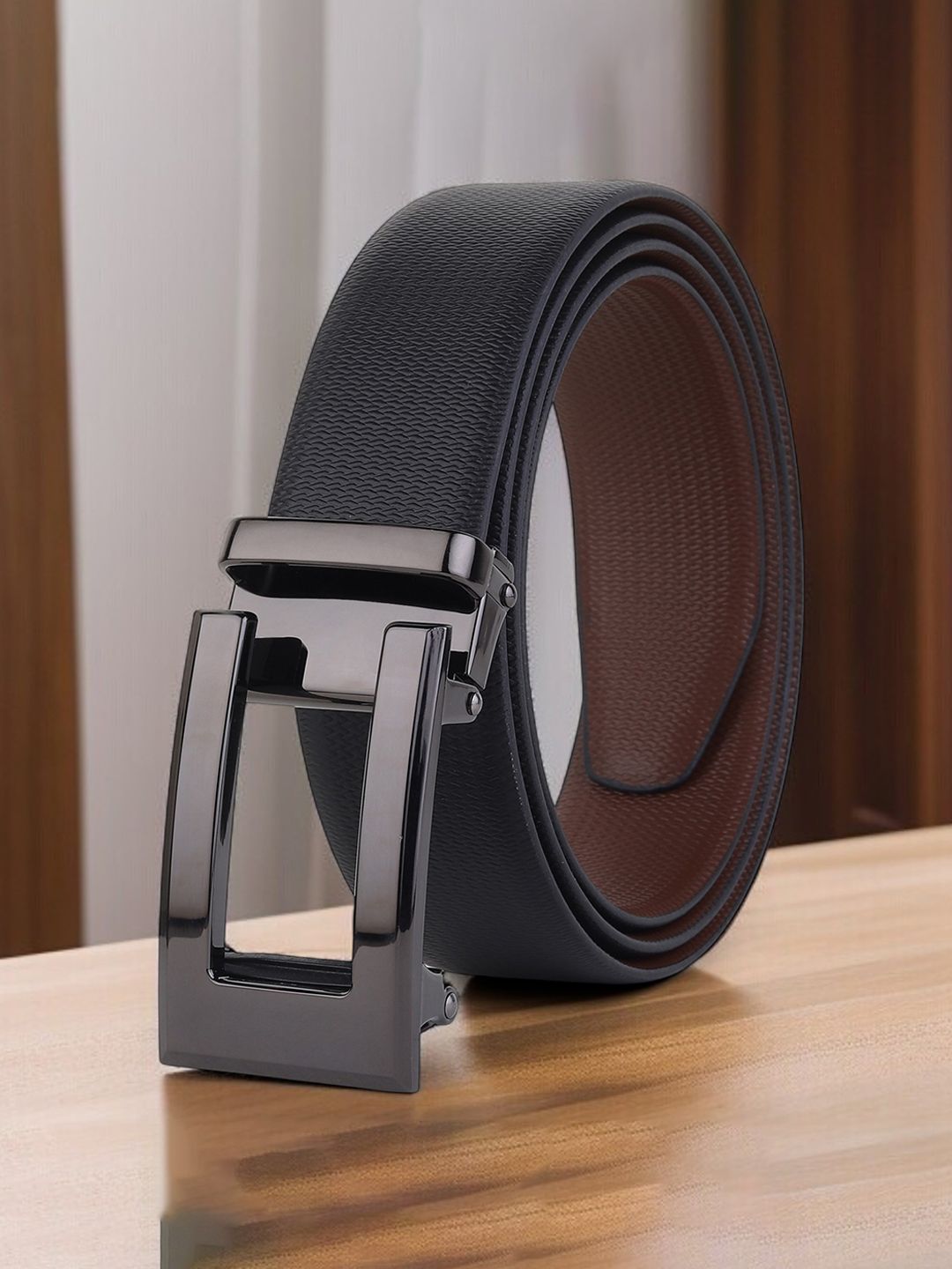 Killer Men Textured Reversible Formal Belt-picture-16
