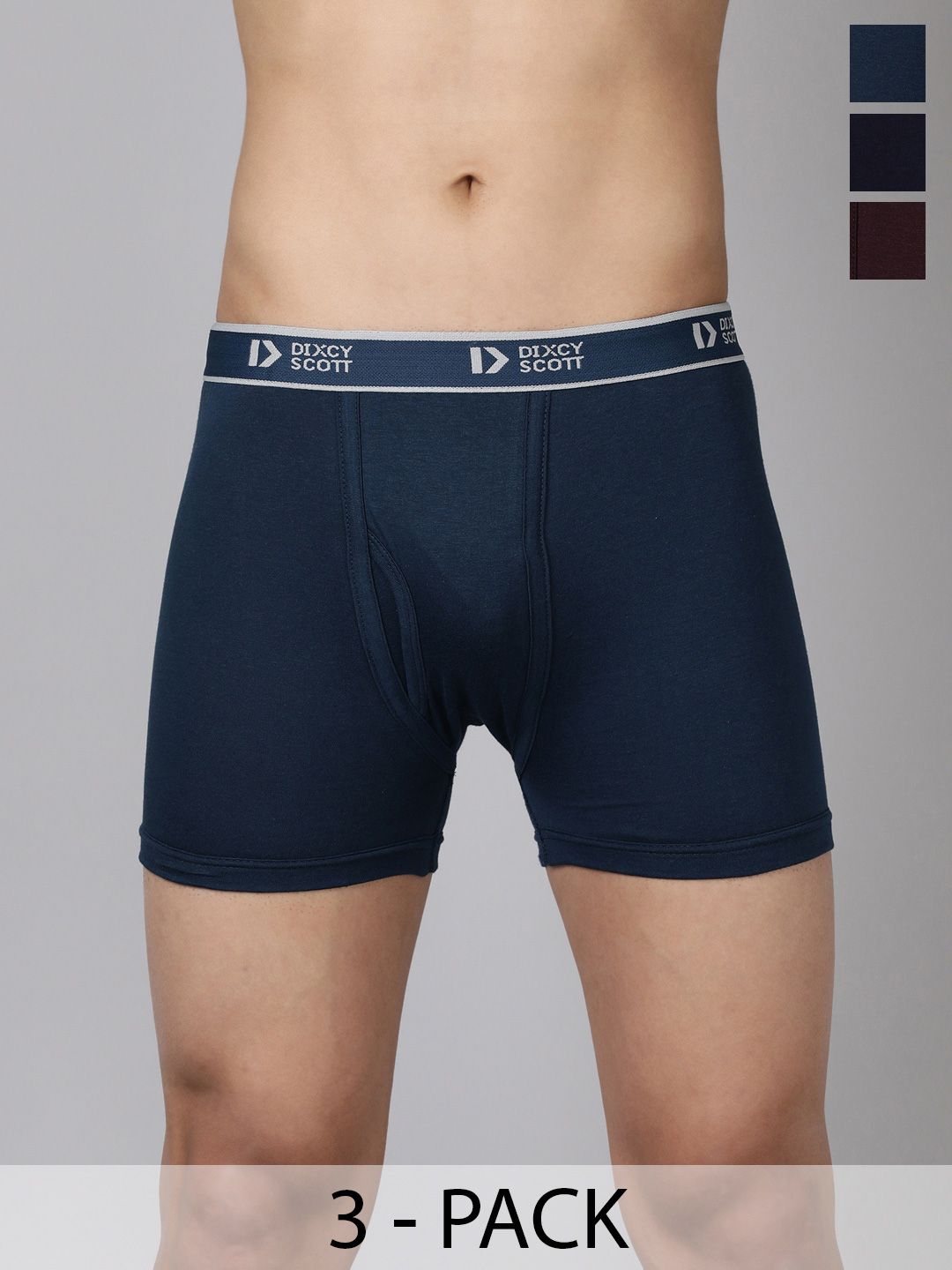dixcy scott originals Dixcy Scott Originals3P Assorted Pure Combed Cotton Midrise Trunks CROSS-TRNK-P3, AST-picture-11