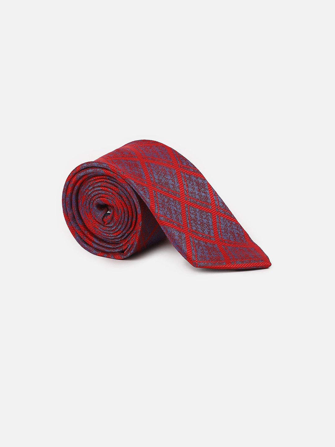 Louis Philippe Men Checked Broad Tie-picture-40
