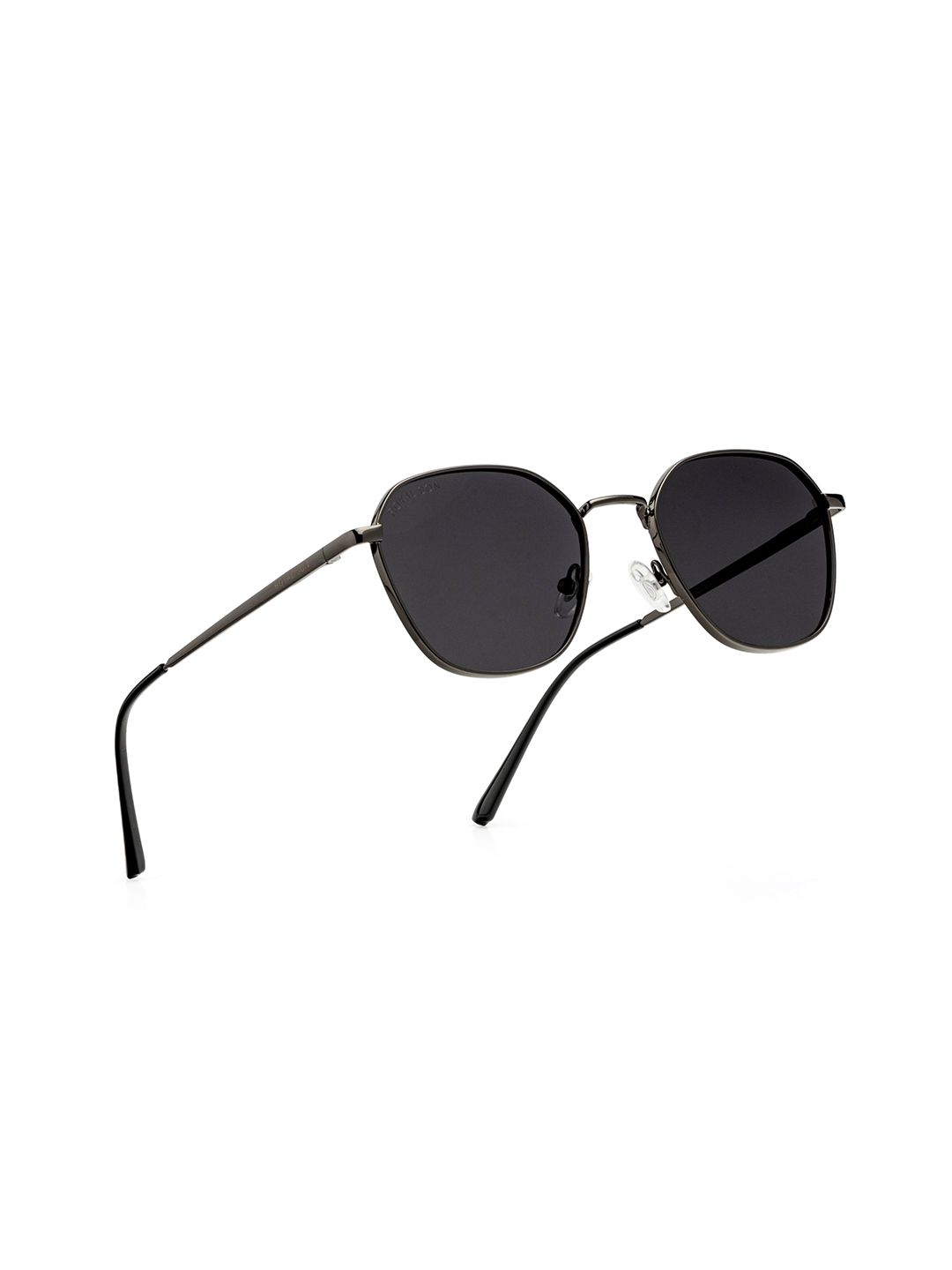 ROYAL SON Unisex Black Lens & Gunmetal-Toned Square Sunglasses with-picture-38