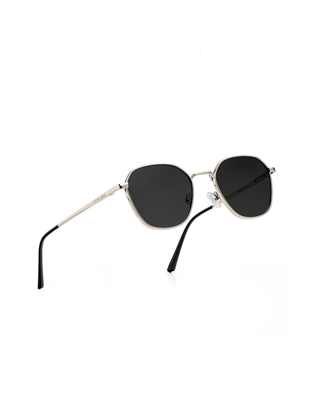 ROYAL SON Unisex Black Lens & Silver-Toned Square Sunglasses with-picture-32