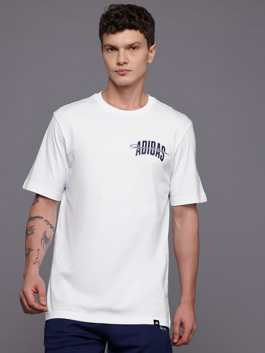 ADIDAS Printed Pure Cotton T-shirt-picture-14