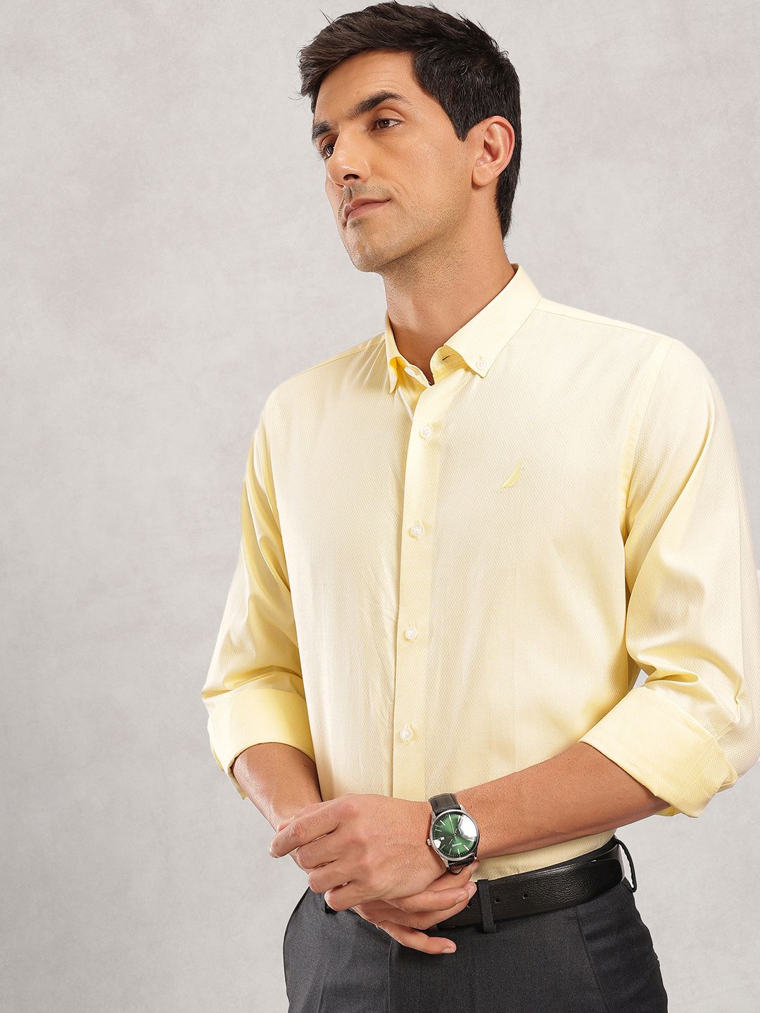 Nautica Men Premium Slim Fit Pure Cotton Formal Shirt-picture-31