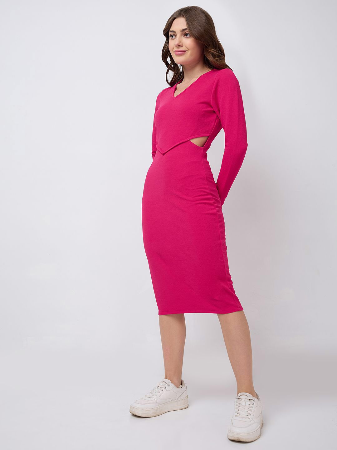 Mast & Harbour Cut-Outs Detail Bodycon Dress