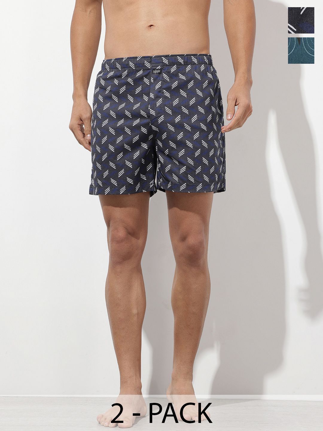The Roadster Life Co. Men Pack of 2 Printed Pure Cotton Boxers RDS-KEN-MBOX- PRINT-02AAT-picture-33