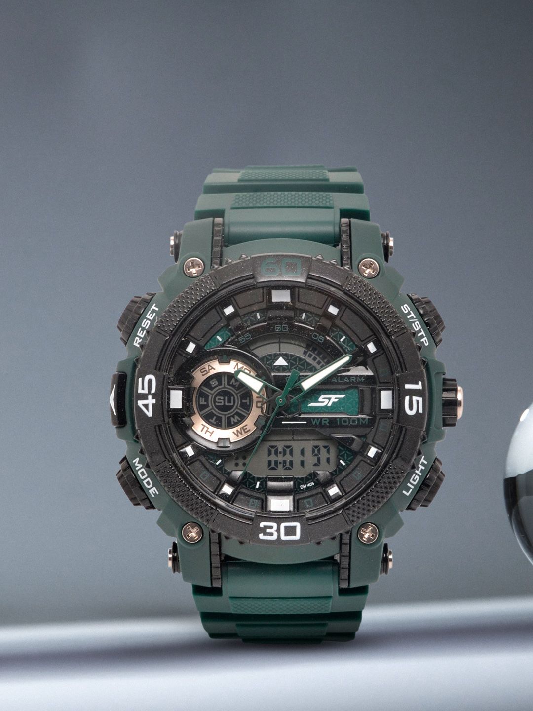 Sonata SF Xtreme Gears Men Black Analogue and Digital watch NL77070PP06-image-11