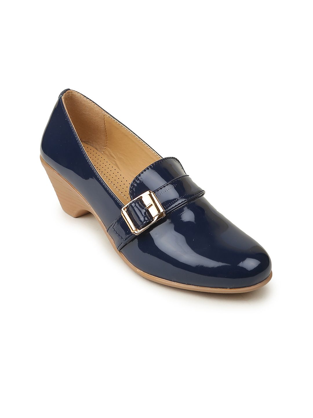 VALIOSAA Women Blue Solid Pumps-picture-19