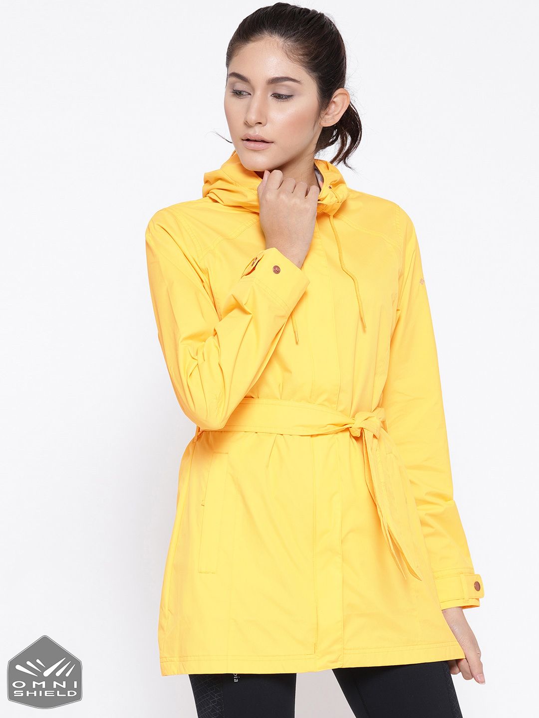 Columbia Yellow Pardon My Trench Rain Jacket Columbia Yellow Pardon My Trench Rain Jacket Treated To Resist Rain And Stains This Sleek Trench Offers Style Protection And Comfort On Chilly Days Omni Shield Advanced Repellencyzippered Hand