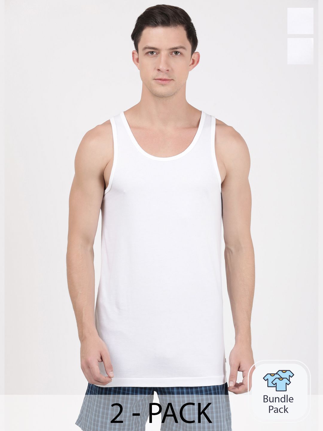 Jockey MODERN CLASSIC Men Pack of 2 Innerwear Vest 8820-0210-picture-36
