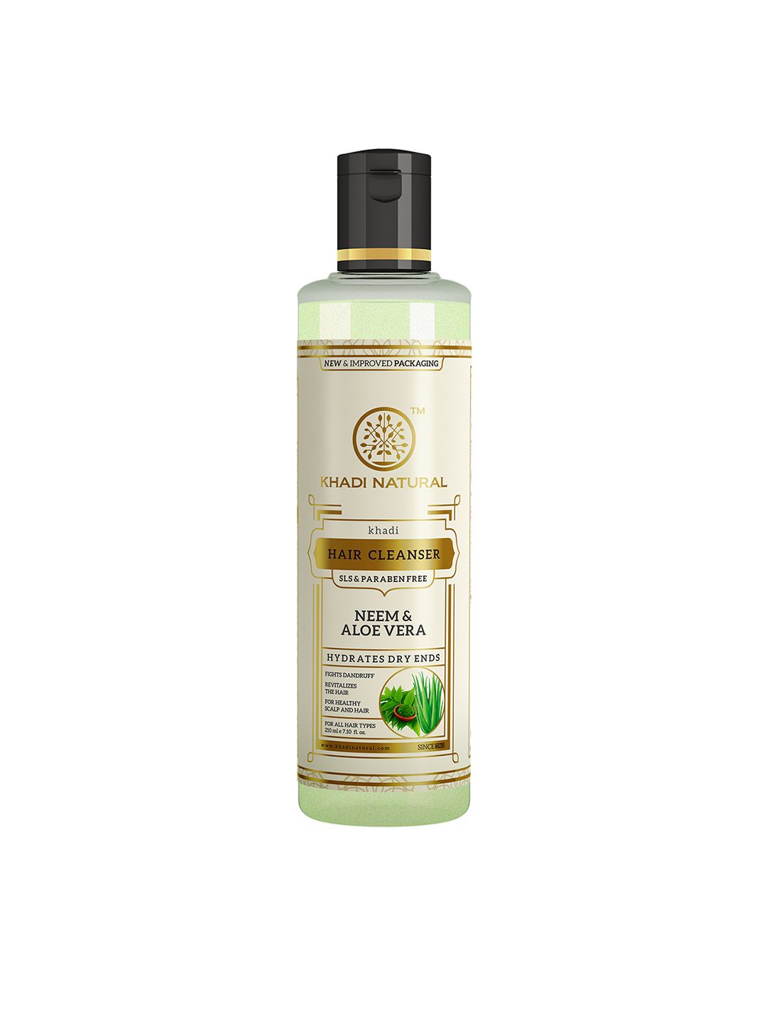 Khadi Natural Neem & Aloe Vera Hair Shampoo Cleanser - 210 ml