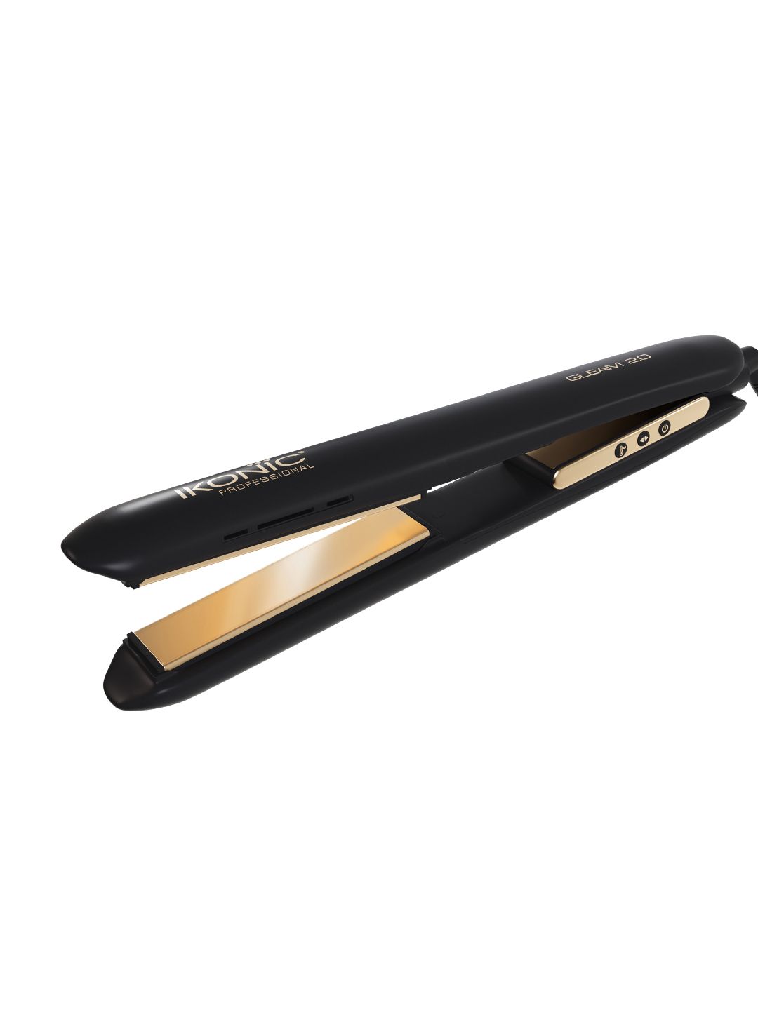 Ikonic Gleam Rose Gold Smooth Black Hair Straightner-picture-40