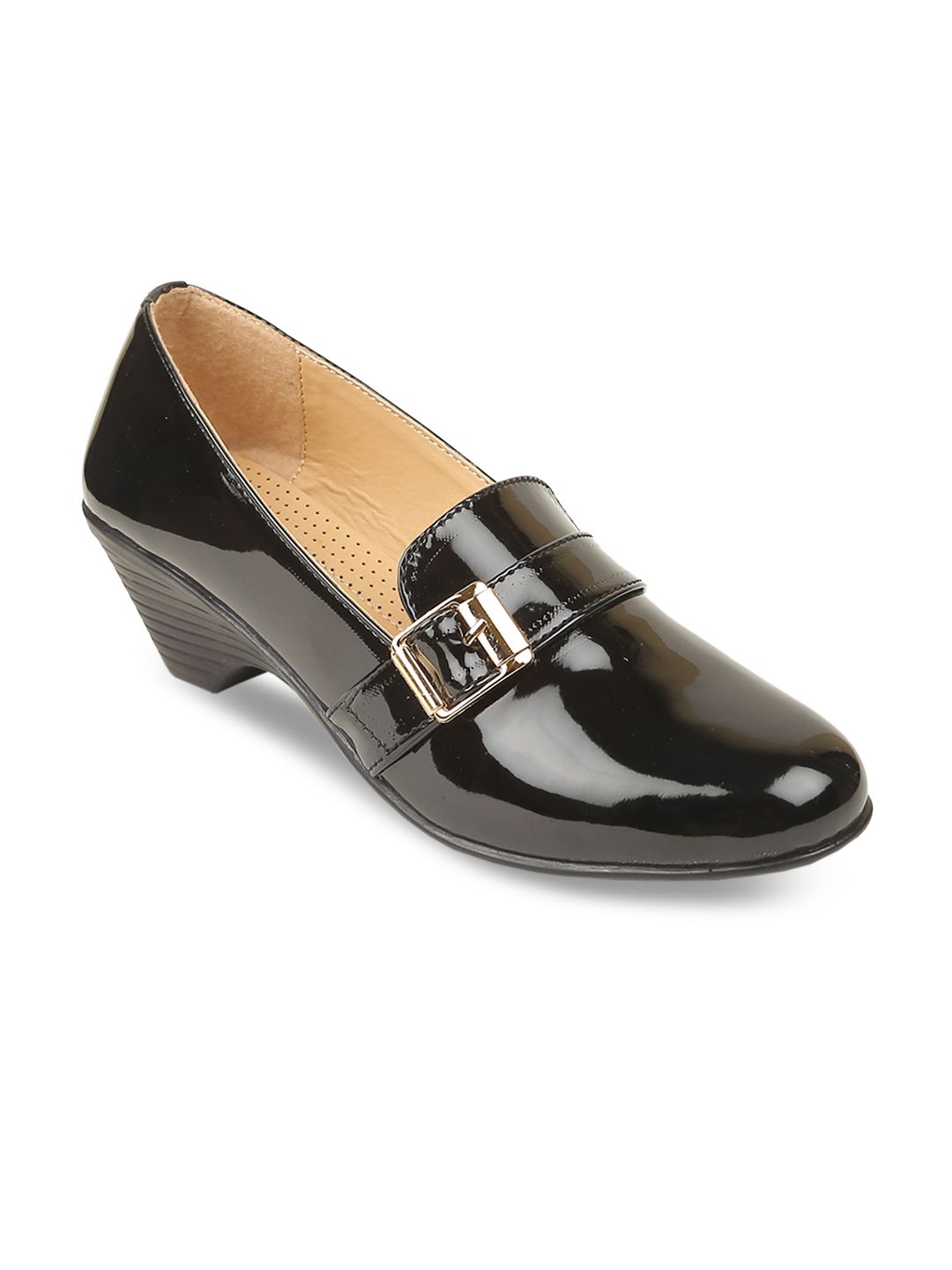VALIOSAA Women Black Solid Heels-picture-25