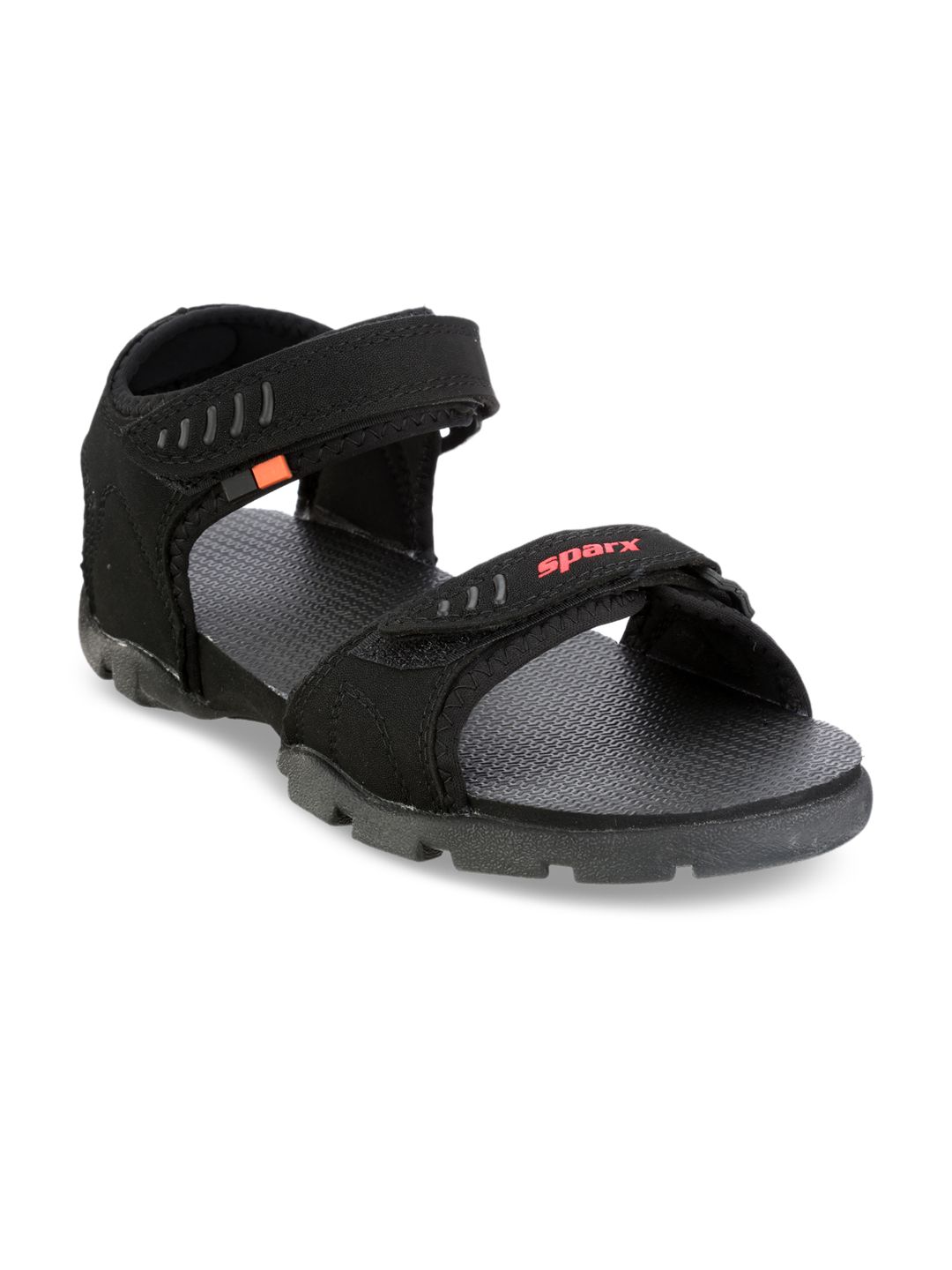 Sparx Men Black Sports Sandals-picture-0