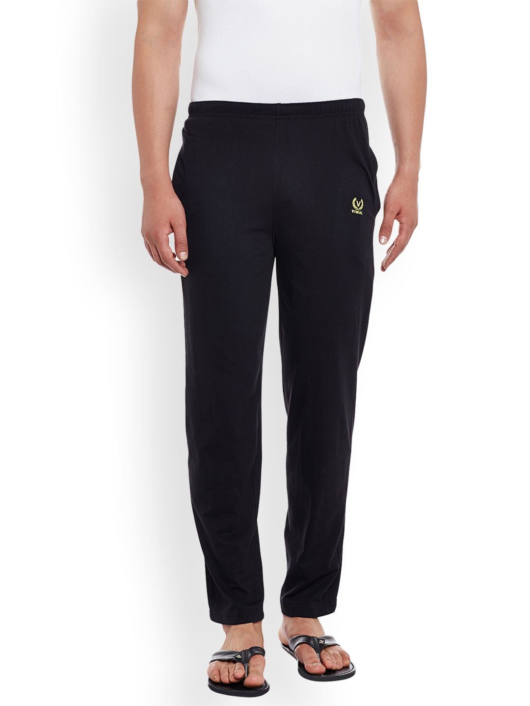 mack jonney VIMAL JONNEY Black Solid Lounge Pants DD10BLACK-picture-14