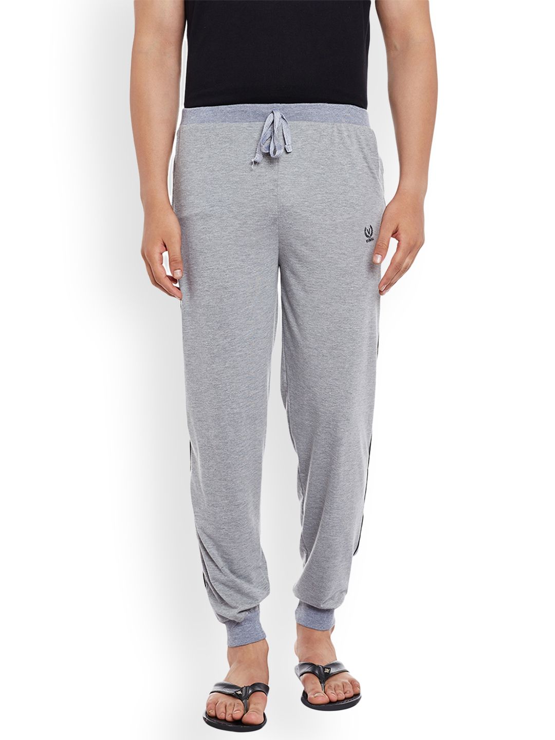 mack jonney VIMAL JONNEY Men Navy Blue Solid Lounge Pant-picture-39