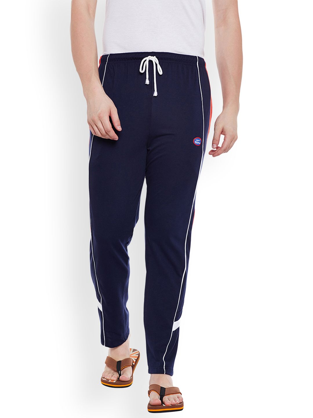mack jonney VIMAL JONNEY Navy Blue Solid Lounge Pant DD7NAVY01-picture-17