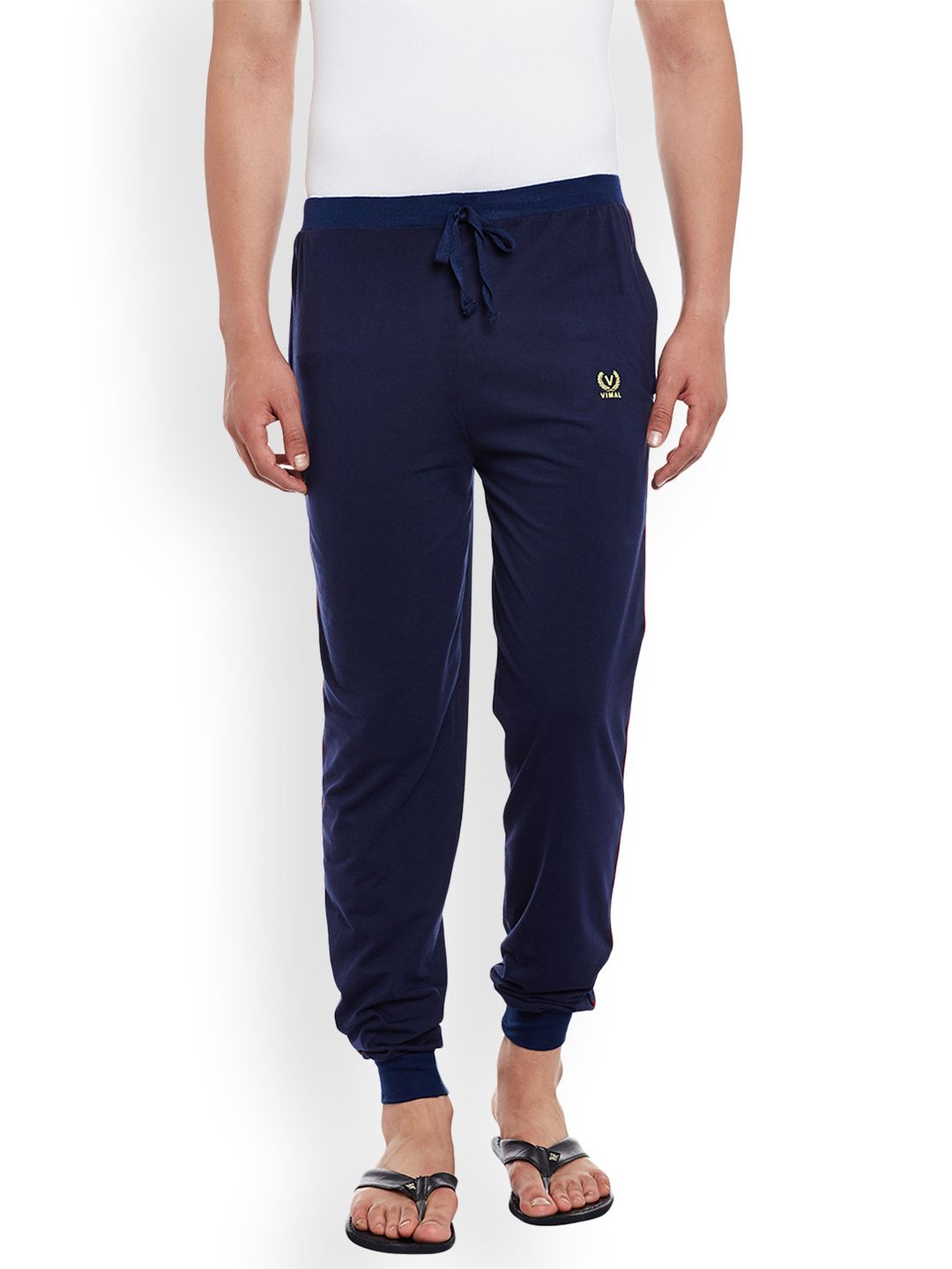 mack jonney VIMAL JONNEY Navy Blue Solid Lounge Pant DD8NAVY-picture-20