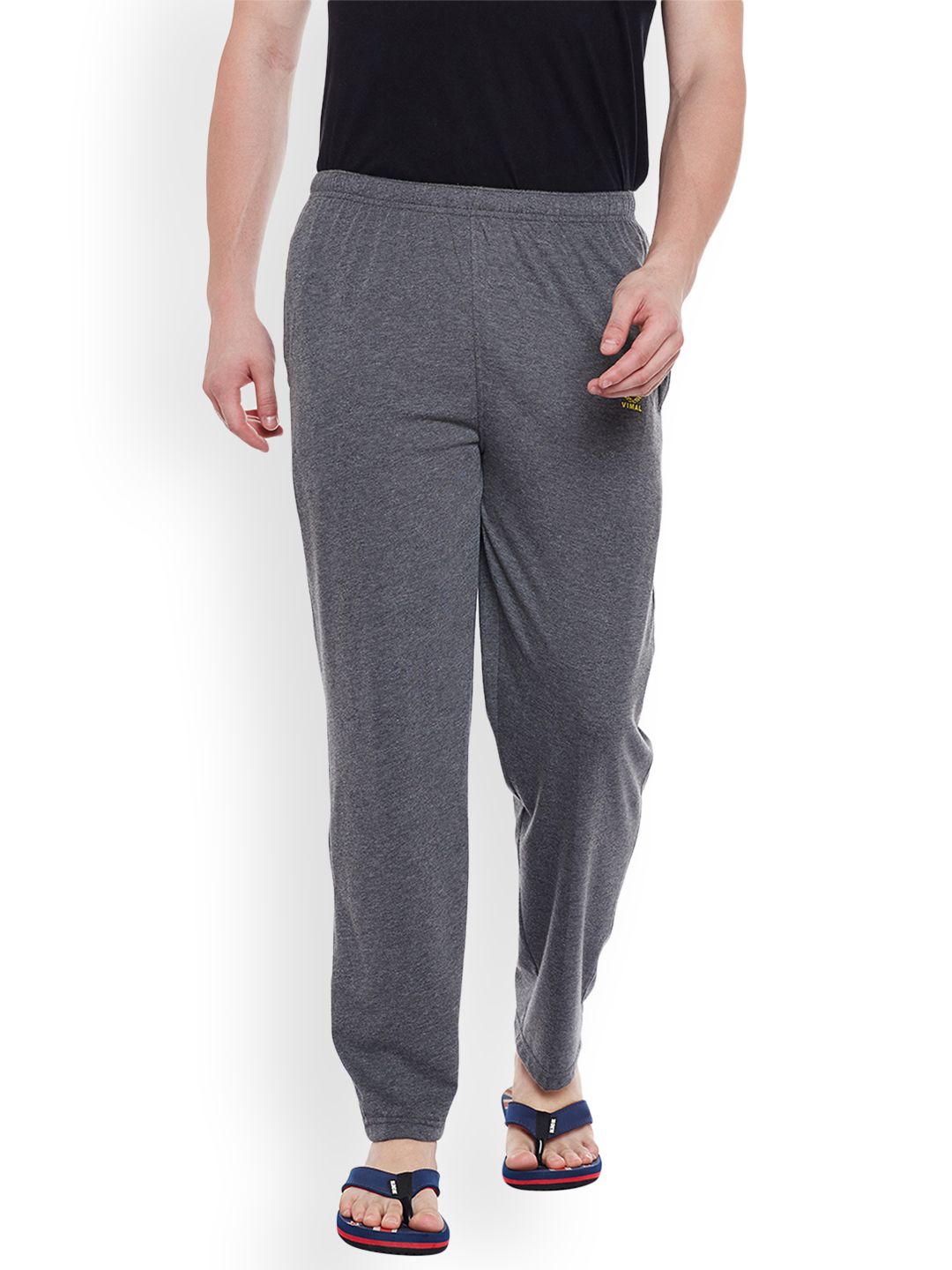 mack jonney VIMAL JONNEY Grey Solid Lounge Pants DD10ANTHRA-picture-39