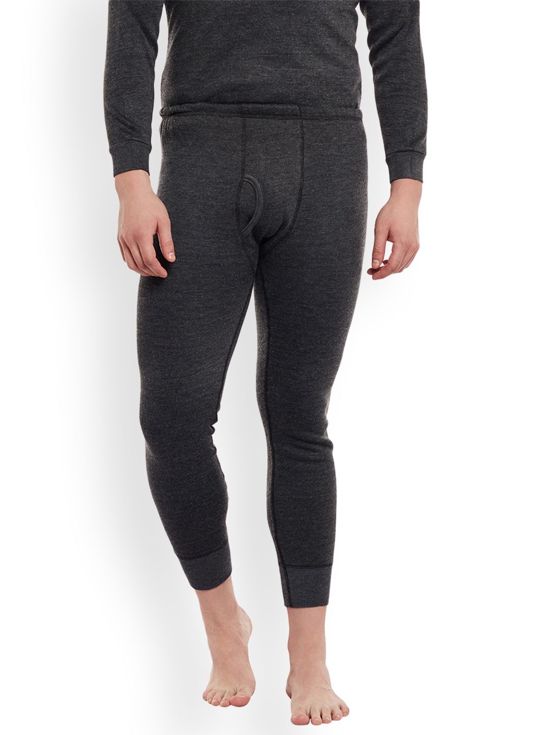 mack jonney VIAL JONNEY Men Charcoal Solid Thermal Bottoms Cover_lower_001-picture-50